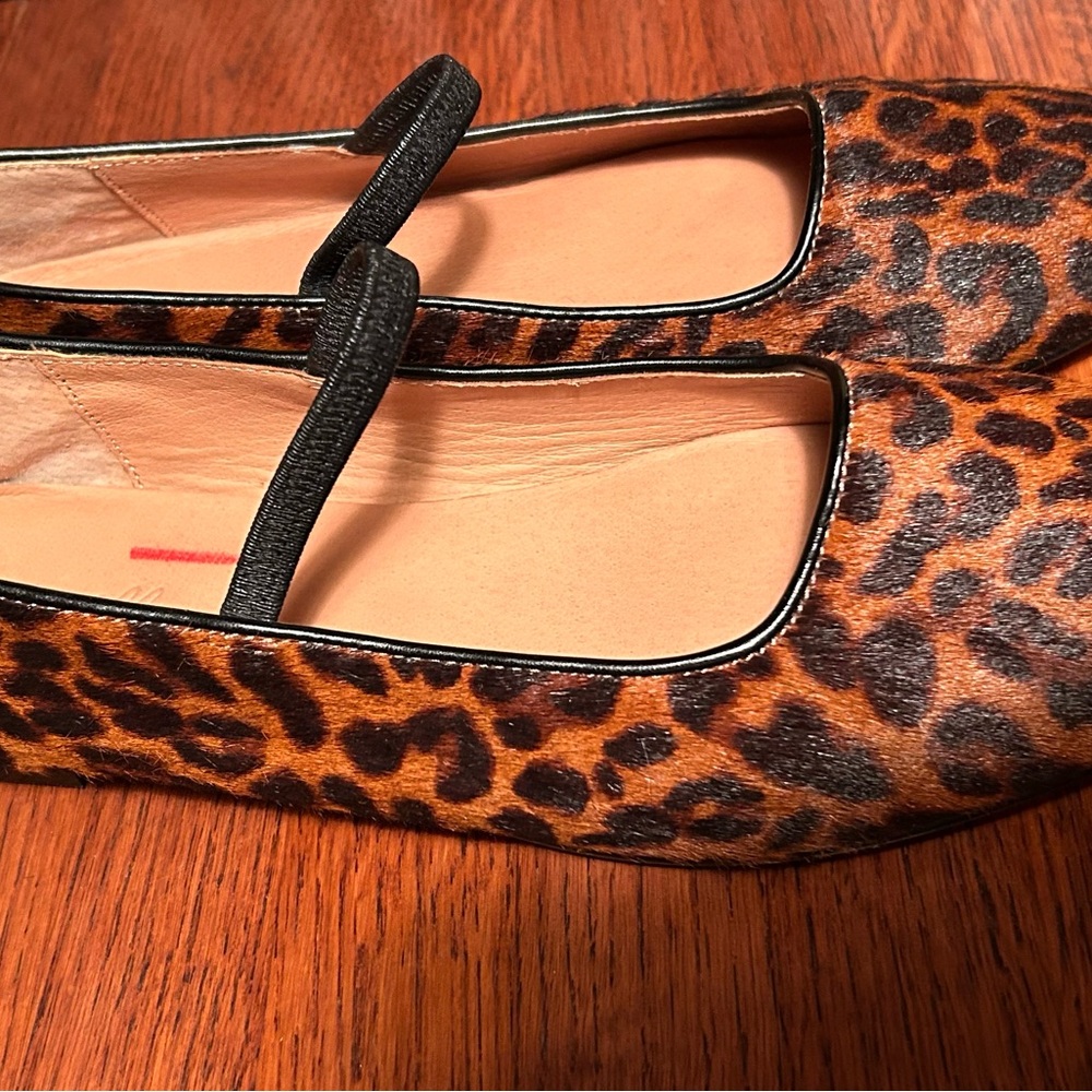 Madewell the Greta ballet flat in Cheetah calf-hair - Picture 4 of 7